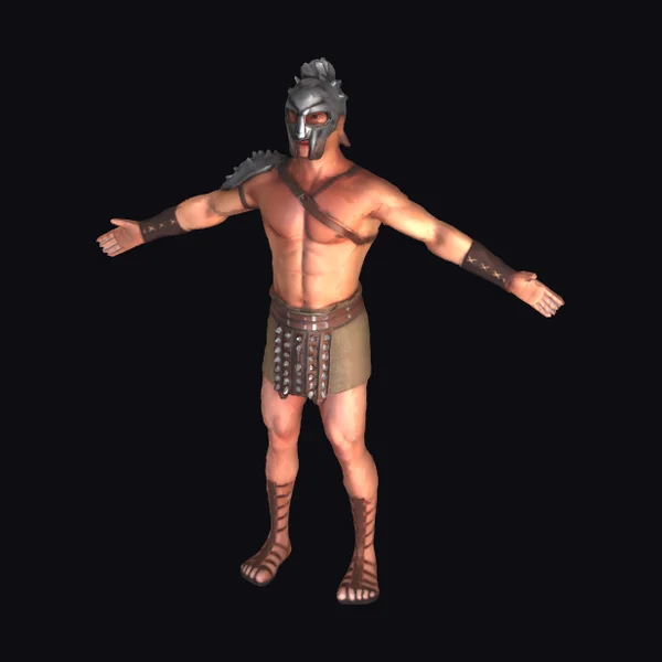 Ancient Warrior with Helmet