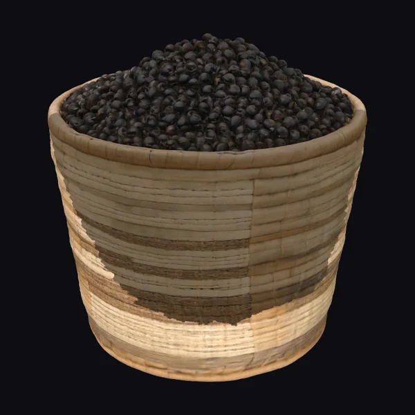 Wooden Bowl with Berries