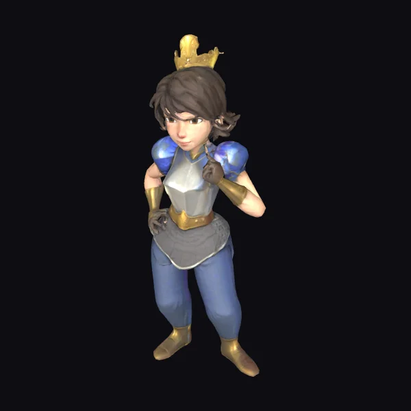 Armored Royal Female Figure