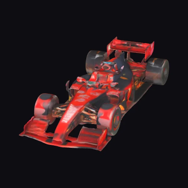 Burnt Formula Racing Car