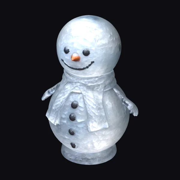 Crystal Snowman Figurine