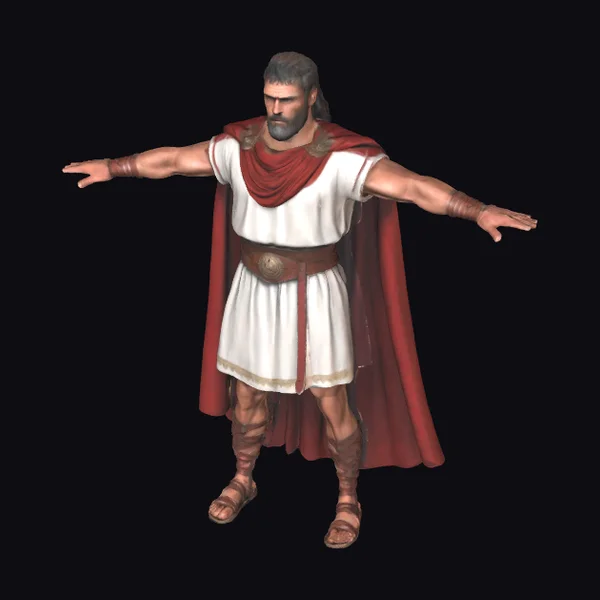 Ancient Roman Warrior Standing