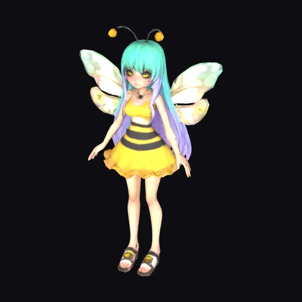 Anime Bee Girl Character