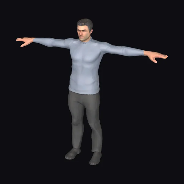 Adult Male in T-Pose