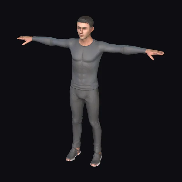 Adult Male T-Pose Figure
