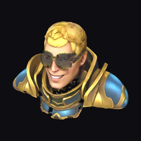 Blond Armored Bust