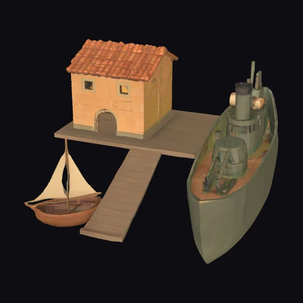 Seaside Scene Diorama