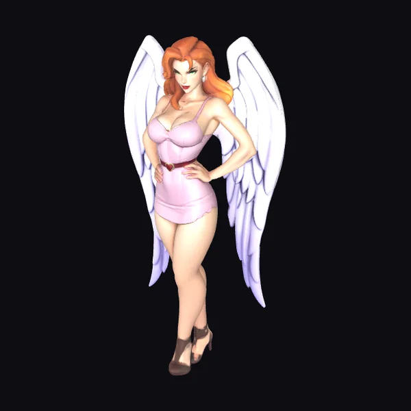 Angel in Pink Dress
