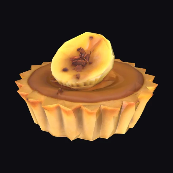 Tart with Banana Topping