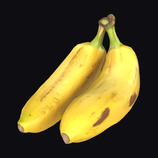 Two Ripe Yellow Bananas