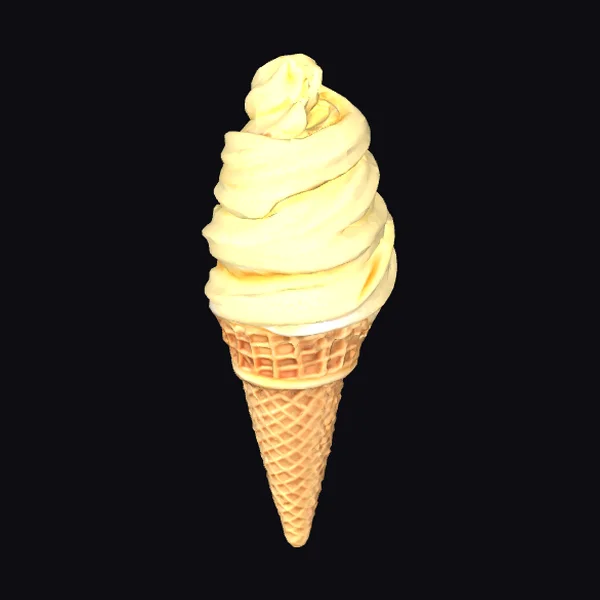 Vanilla Ice Cream Cone