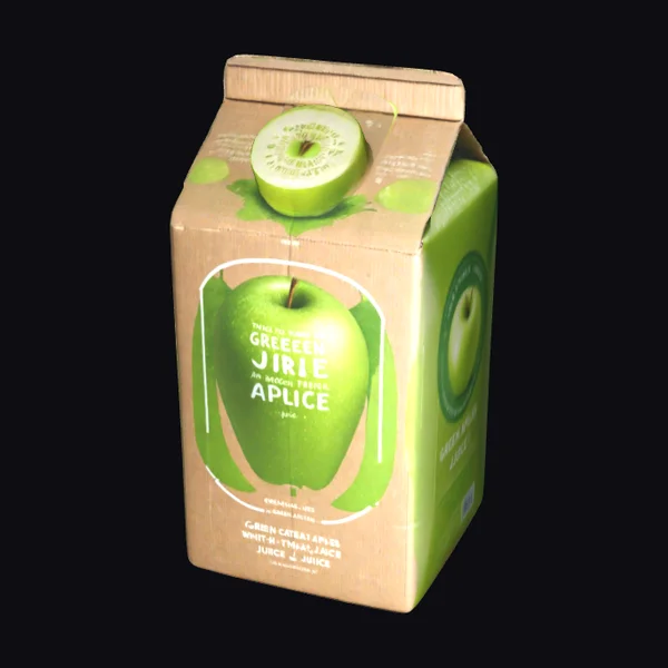 Green Juice Carton