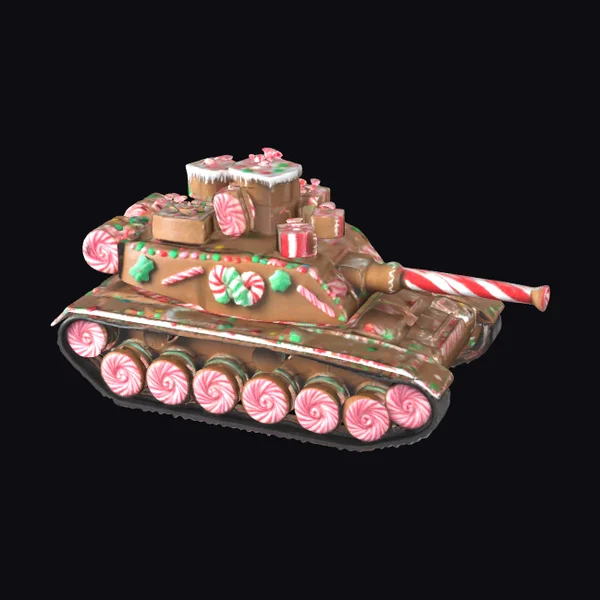 Candy Cane Military Tank