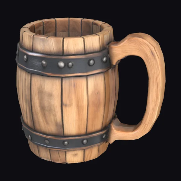 Wooden Tankard Mug