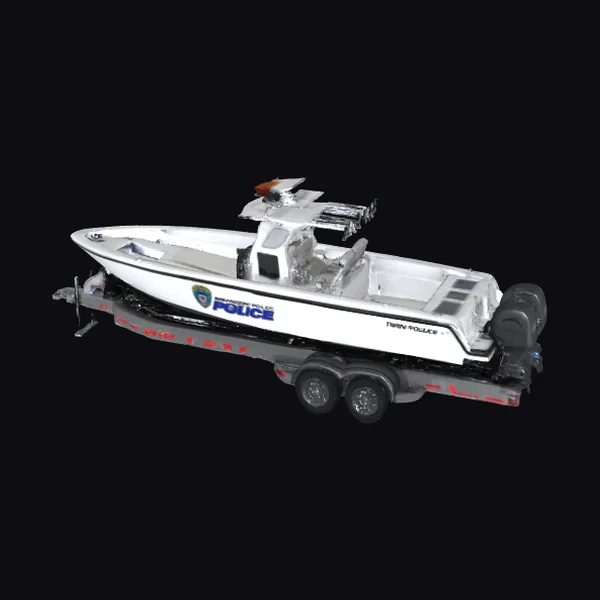 Police Patrol Boat Trailer
