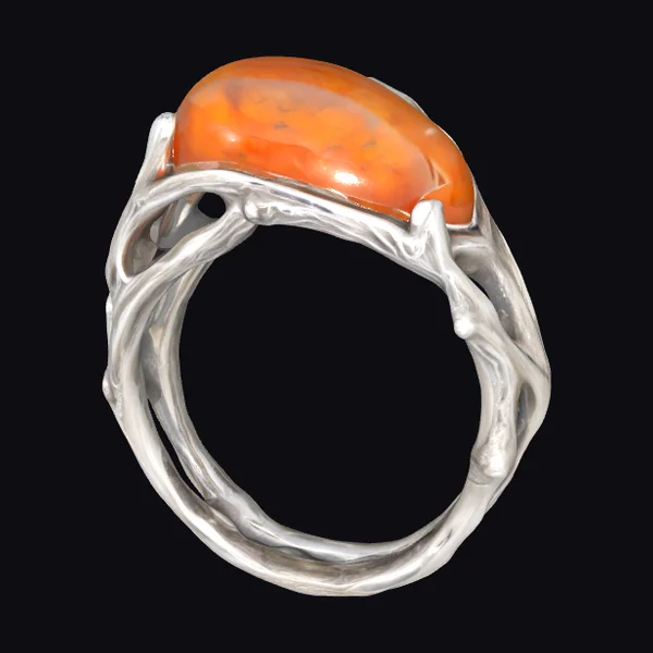 Amber Embrace Ring
