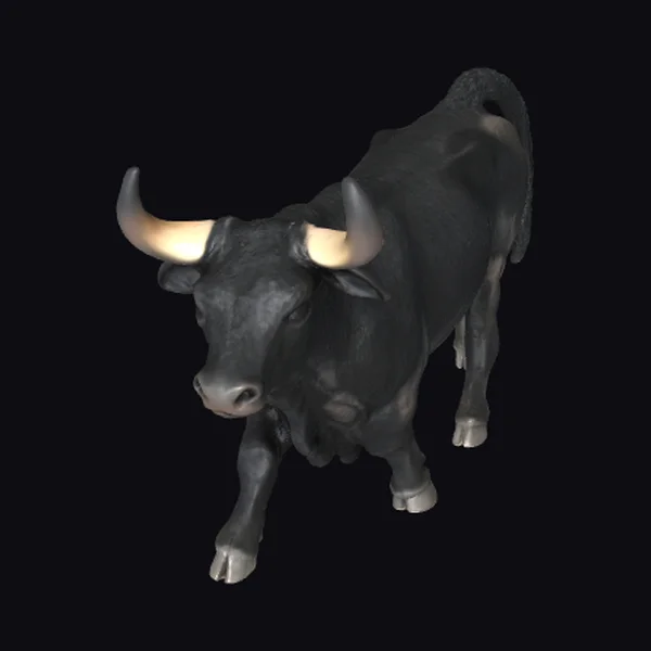 Black Bull with Horns