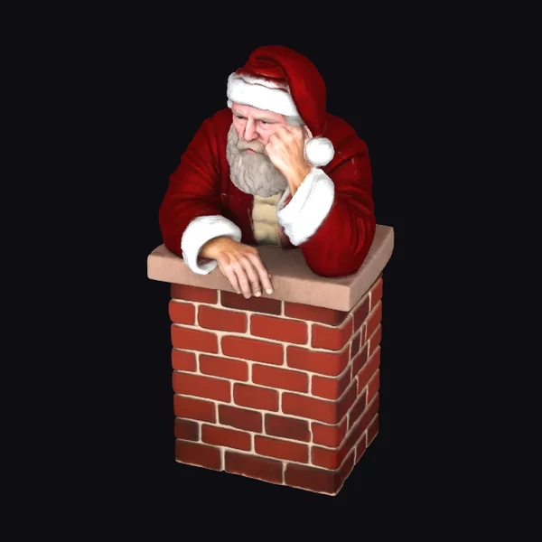 Santa Stuck in Chimney