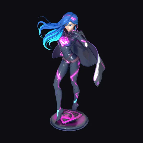 Anime Superhero Girl
