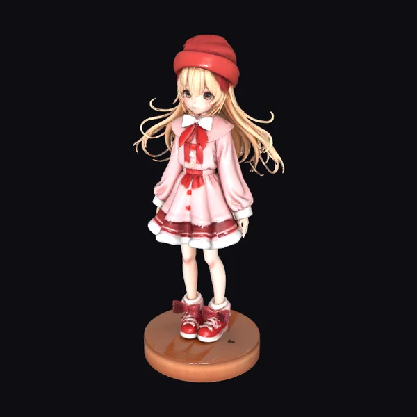 Anime Girl Christmas Bows