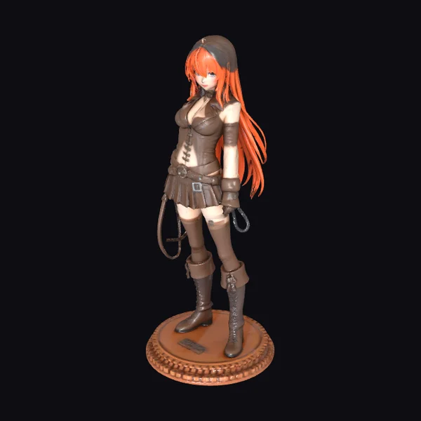 Anime Cowgirl Figurine