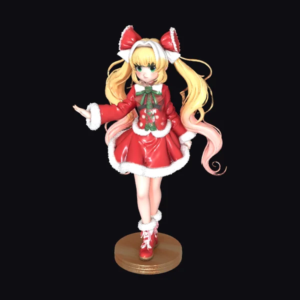 Anime Girl Christmas Bows