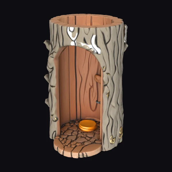 Wooden Stump Enclosure