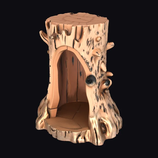 Wooden Stump Enclosure