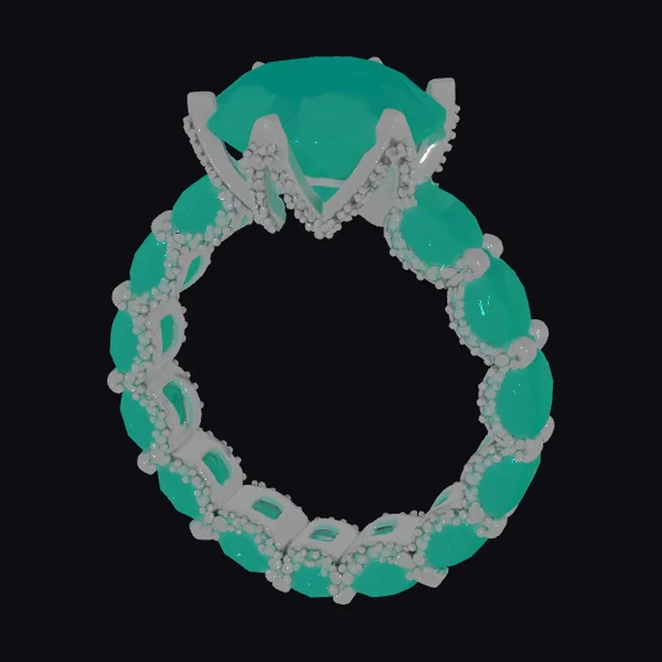 Emerald Ring with Setting