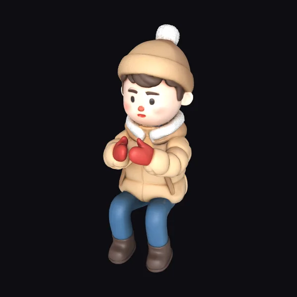 Cartoon Winter Child