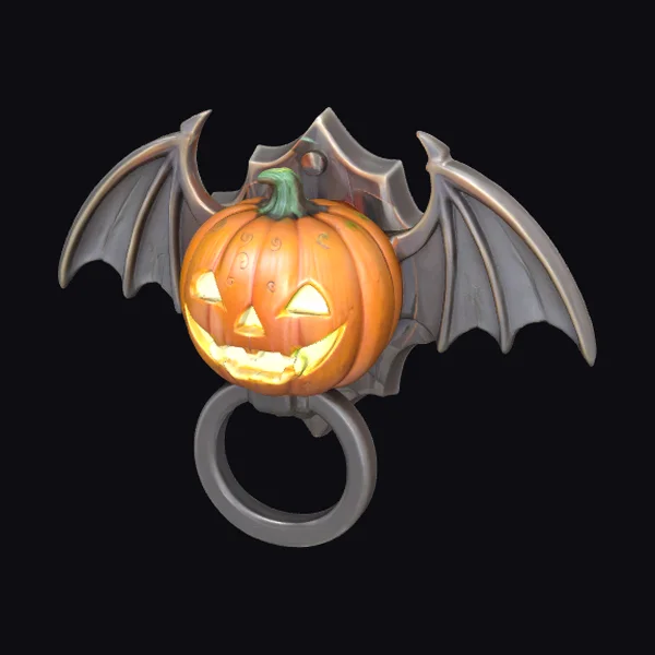 Bat Wing Pumpkin Knocker