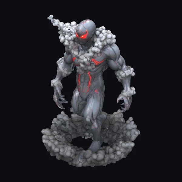 Smoky Superhero Figure