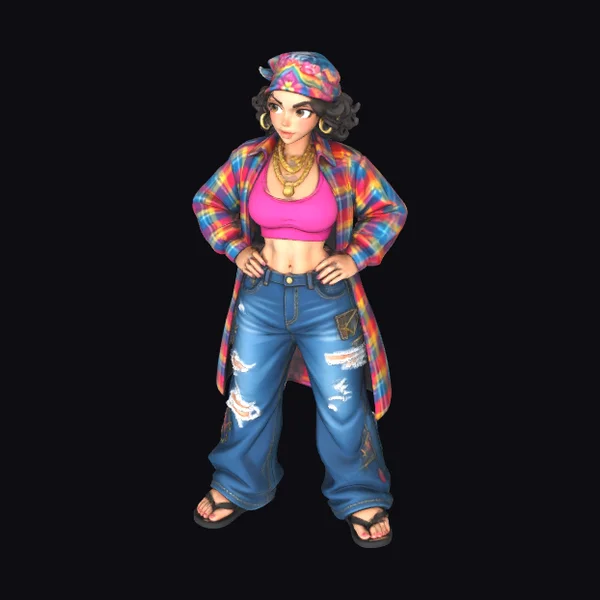 Anime Style Female Character