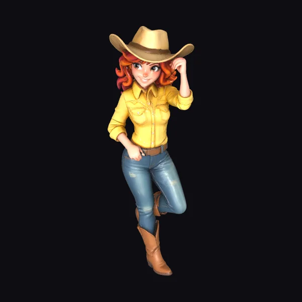 Anime Cowgirl Portrait