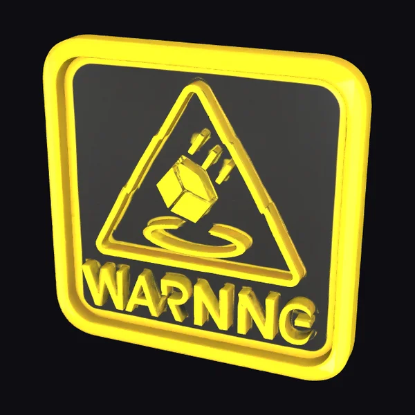 Yellow Warning Sign