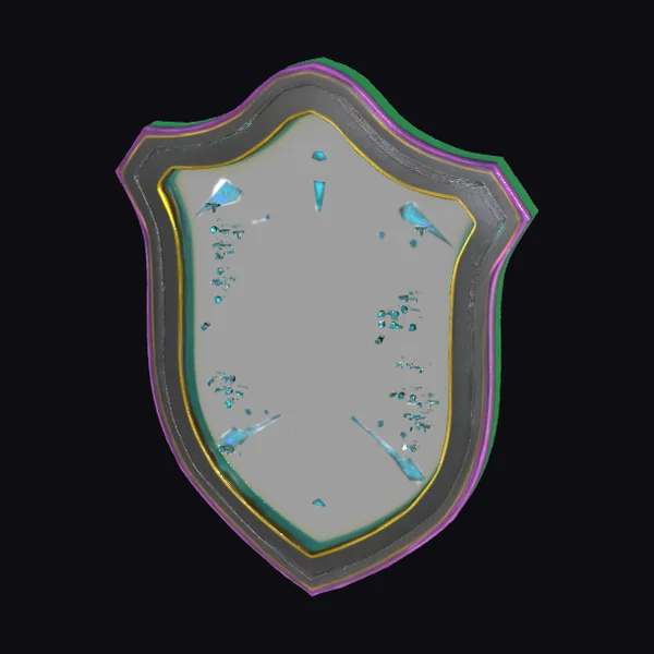 Cyan Shield Icon