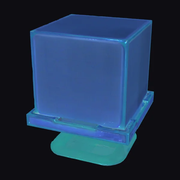 Glowing Blue Moving Block