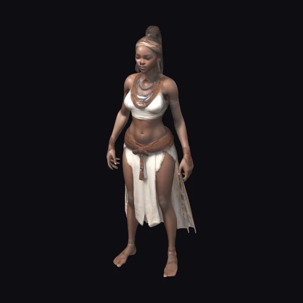African Female in T-Pose