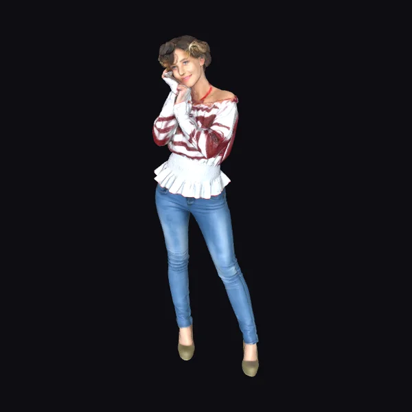 Woman in Casual Outfit