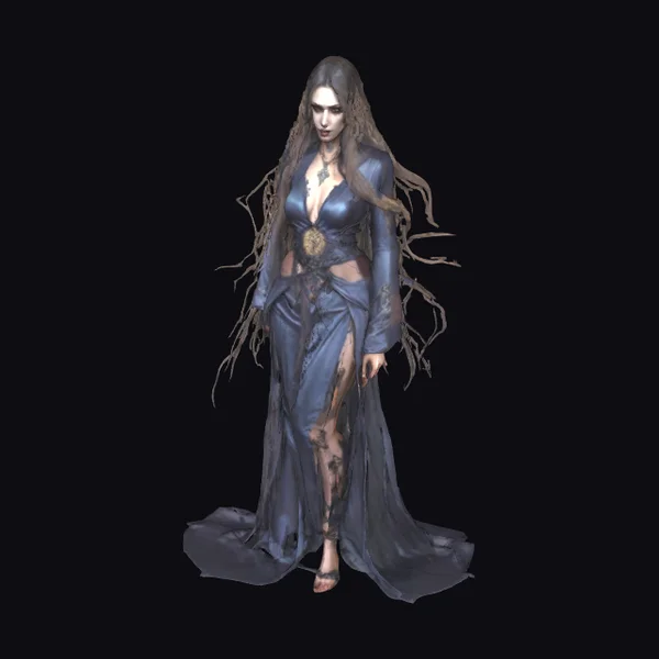 Elegant Vampire Mage Woman