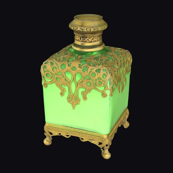 Emerald Ornate Bottle