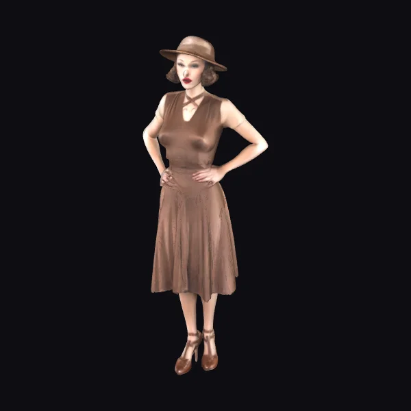 1930s Fashion Model