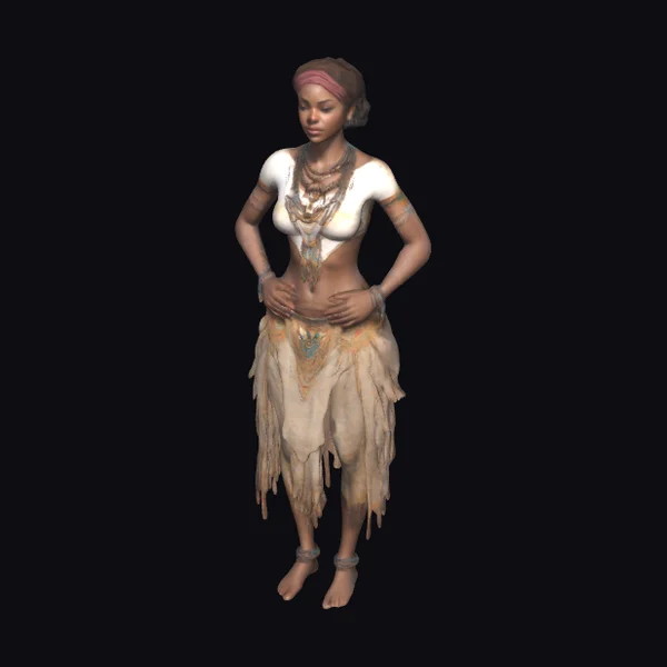 African Tribal Female Figure