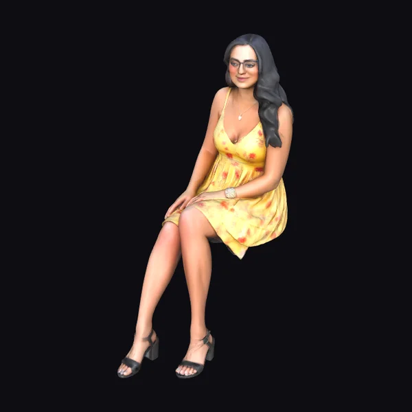 Woman in Yellow Dress