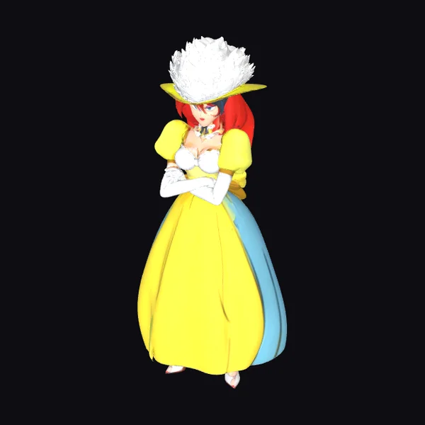 Lady in Yellow Dress