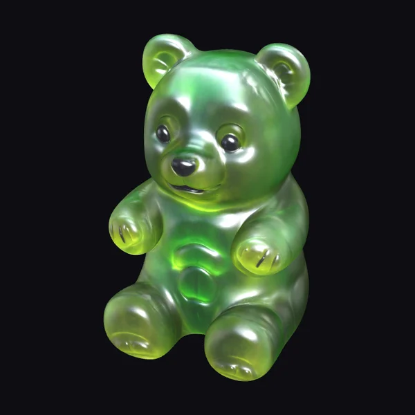 Translucent Green Gummy Bear