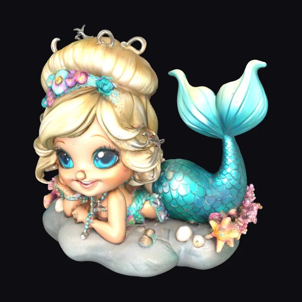 Cartoon Mermaid Girl