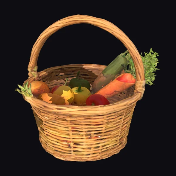 Woven Garden Harvest Basket
