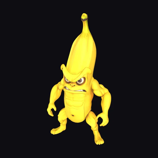 Angry Muscular Banana Creature