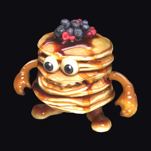 Syrup Monster Pancake Stack
